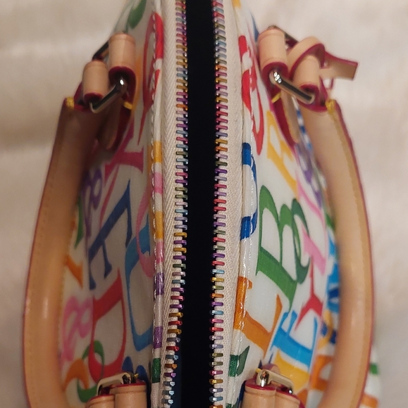 Dooney & Bourke rainbow Retro handbag - Picture 3 of 16